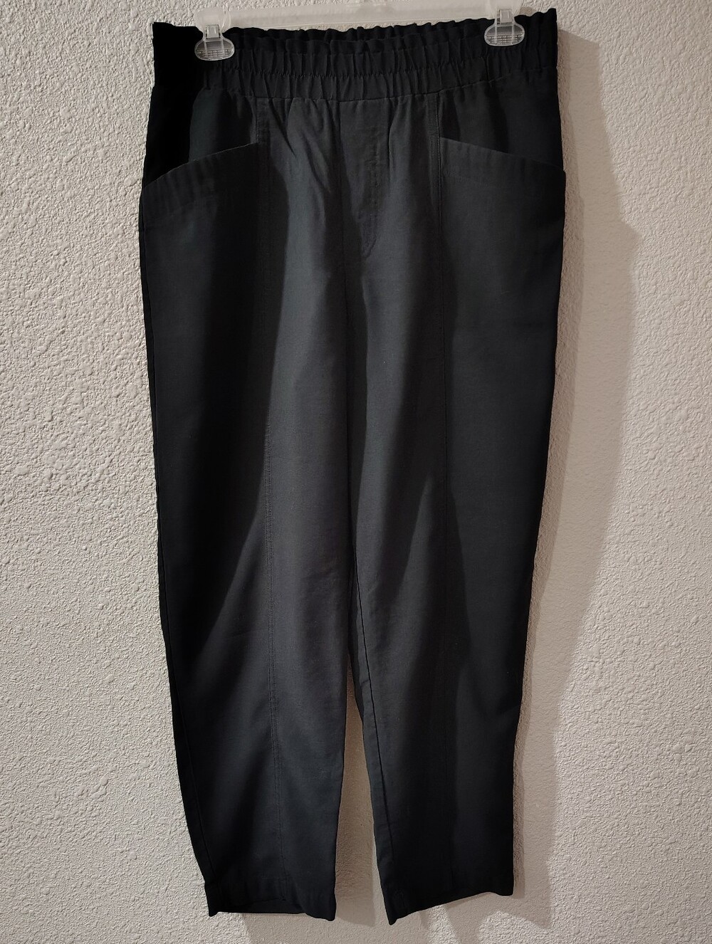 a new day Black Flare Elastic-Waist Pants,  Ladies Large